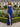 Sweetheart Ruched Chiffon Long Pleated Mermaid Prom Dress With Shawl - Royal Blue