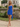 One Shoulder Pleated Lace Up Mini Sheath Prom Dress With Drop in Royal Blue