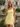 One Shoulder Pleated Lace Up Mini Sheath Prom Dress With Drop in Yellow