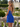 One Shoulder Ruffle Backless Lace Up Mini Sheath Prom Dress in Royal Blue