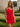 One Shoulder Ruffle Backless Lace Up Mini Sheath Prom Dress in Red