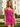 One Shoulder Backless Ruffle Hem Mini Sheath Prom Dress in Hot Pink