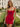 Sparkly Scoop Neck Pleated Backless Lace Up Mini Sheath Prom Dress in Red