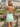 Sparkly Scoop Neck Pleated Backless Lace Up Mini Sheath Prom Dress in Mint Green