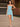 Strapless Pleated Mini Prom Dress With Waist Drop - Sky Blue