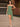 Strapless Pleated Mini Prom Dress With Waist Drop - Sage Green