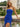 Strapless Ruffle Lace Up Mini Sheath Prom Dress in Royal Blue