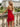 Strapless Ruffle Lace Up Mini Sheath Prom Dress in Red