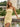 Strapless Ruffle Lace Up Mini Sheath Prom Dress in Yellow