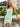 Strapless Ruffle Lace Up Mini Sheath Prom Dress in Mint Green