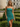 Strapless Lace Up Mini Sheath Prom Dress in Dark Green