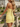 Strapless Lace Up Mini Sheath Prom Dress in Yellow