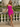 Strapless Lace Up Mini Sheath Prom Dress in Hot Pink