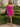 Strapless Lace Up Mini Sheath Prom Dress in Hot Pink
