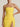 Strapless Bodice Pleated Chiffon Sheath Long Prom Dress WIth Split in Yellow