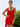 Cowl Neck Tight Homecoming Cocktail Dress With Ribbon in Red