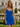 V-Neck Pleated Lace Up Mini Sheath Prom Dress in Royal Blue