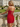 V-Neck Pleated Lace Up Mini Sheath Prom Dress in Red