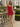 V-Neck Pleated Lace Up Mini Sheath Prom Dress in Red