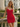 V-Neck Pleated Lace Up Mini Sheath Prom Dress in Red
