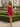 V-Neck Pleated Lace Up Mini Sheath Prom Dress in Red