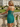 V-Neck Pleated Lace Up Mini Sheath Prom Dress in Dark Green