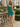V-Neck Pleated Lace Up Mini Sheath Prom Dress in Dark Green
