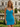 V-Neck Pleated Lace Up Mini Sheath Prom Dress in Blue