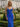 Backless V-Neck Lace Up Ruffle Sheath Long Prom Dress in Royal Blue