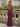 Backless V-Neck Lace Up Ruffle Sheath Long Prom Dress in Grape