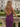 Backless V-Neck Lace Up Ruffle Sheath Long Prom Dress in Grape