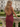 Backless V-Neck Lace Up Ruffle Sheath Long Prom Dress in Burgundy