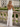 Backless V-Neck Lace Up Ruffle Sheath Long Prom Dress in White