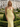 Backless V-Neck Lace Up Ruffle Sheath Long Prom Dress in Yellow