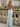 Backless V-Neck Lace Up Ruffle Sheath Long Prom Dress in Baby Blue
