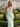 Backless V-Neck Lace Up Ruffle Sheath Long Prom Dress in Mint Green