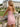 V-Neck Pleated Lace Up Mini Sheath Prom Dress in Pink