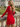 Long Sleeves Pleated Backless Lace Up Mini Sheath Prom Dress in Red