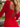 Long Sleeves Pleated Backless Lace Up Mini Sheath Prom Dress in Red