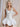 Sparkly Sequin Tank Bubble Ball Gown Mini Prom Dress in White
