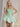 Sparkly Sequin Tank Bubble Ball Gown Mini Prom Dress in Mint Green