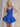 Sparkly Sequin Tank Bubble Ball Gown Mini Prom Dress in Royal Blue