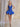 Sparkly Sequin Tank Bubble Ball Gown Mini Prom Dress in Royal Blue