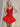 Sparkly Sequin Tank Bubble Ball Gown Mini Prom Dress in Red
