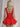 Sparkly Sequin Tank Bubble Ball Gown Mini Prom Dress in Red