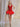Sparkly Sequin Tank Bubble Ball Gown Mini Prom Dress in Red