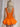 Sparkly Sequin Tank Bubble Ball Gown Mini Prom Dress in Orange
