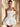 Strapless Sparkly Lace Up Mini Sequin Bubble Dress in White