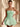 Strapless Sparkly Lace Up Mini Sequin Bubble Dress in Mint Green