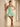 Strapless Sparkly Lace Up Mini Sequin Bubble Dress in Mint Green